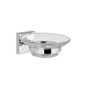VitrA A44992 Q Line Şeffaf Cam Kap Sabunluk