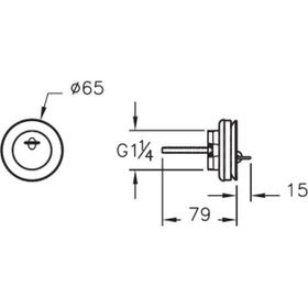 VitrA A45137 Delikli Lavabo Sifon Süzgeci