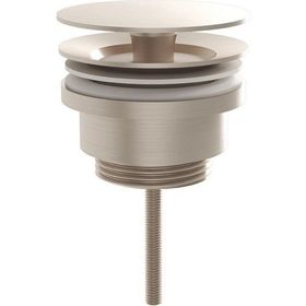 Vitra A4514934 Origin Universal Basmalı Fırçalı Nikel Lavabo Yuvarlak Süzgeci