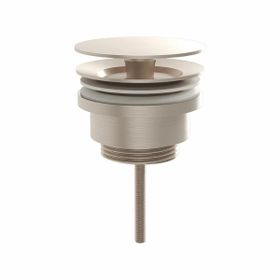 Vitra A4514934 Origin Universal Basmalı Fırçalı Nikel Lavabo Yuvarlak Süzgeci