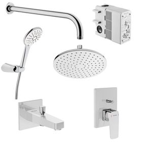 VitrA A49280 Root Square Ankastre Krom Banyo Seti