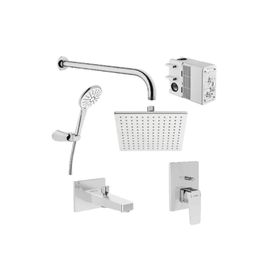 VitrA A49280 Root Square Ankastre Krom Banyo Seti
