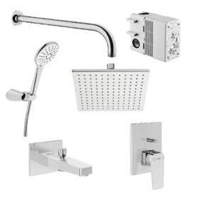 VitrA A49280 Root Square Ankastre Krom Banyo Seti