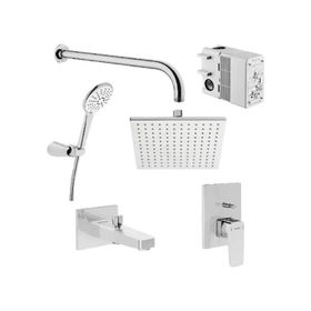 VitrA A49280 Root Square Ankastre Krom Banyo Seti