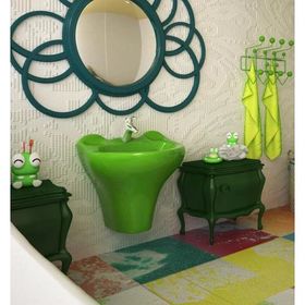 VitrA Arkitekt 6037B032-0001 Yeşil Kurbağa Lavabo