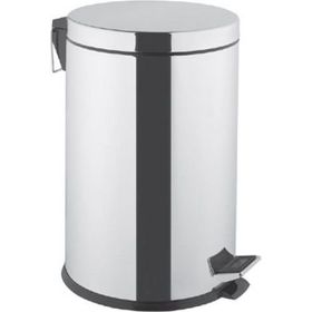 VitrA Arkitekta A44017 Krom 20 lt Yavaş Kapanır Kapaklı Çöp Kovası