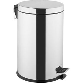 VitrA Arkitekta A44017 Krom 20 lt Yavaş Kapanır Kapaklı Çöp Kovası