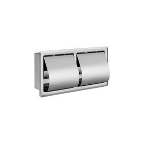 VitrA Arkitekta A44416 Krom Ankastre 2'li Tuvalet Kağıtlığı