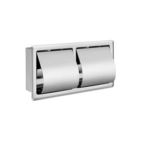 VitrA Arkitekta A44416 Krom Ankastre 2'li Tuvalet Kağıtlığı