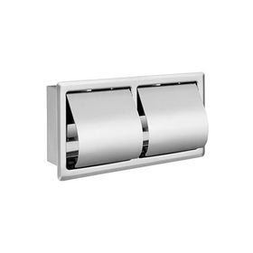 VitrA Arkitekta A44416 Krom Ankastre 2'li Tuvalet Kağıtlığı