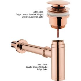 Vitra Bakır Origin Lavabo Sifonu ve Süzgeç Seti