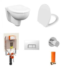 VitrA Beyaz Arkitekt Asma Klozet Yavaş Kapak Gömme Rezervuar Tam Set