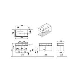 Vitra Equal 80 cm Banyo Dolabı