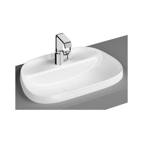 Vitra Frame 5696B401-0041 Armatür Bantlı 57 cm Mat Beyaz Tezgah Üstü TV Lavabo