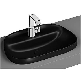 Vitra Frame 5696B483-0041 57 cm Mat Siyah Tezgah Üstü TV Lavabo