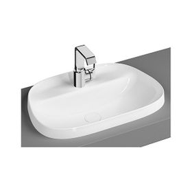 Vitra Frame 5696B483-0041 57 cm Mat Siyah Tezgah Üstü TV Lavabo