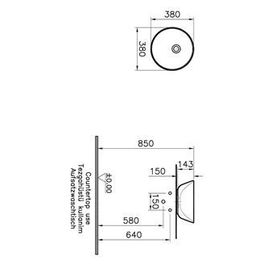 VitrA Geo Çanak 38 cm Lavabo