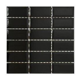 VitrA K52359380001VTE0 5x10 Metro Tiles Mozaik Siyah Parlak Mozaik Duvar Karosu