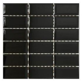 VitrA K52359380001VTE0 5x10 Metro Tiles Mozaik Siyah Parlak Mozaik Duvar Karosu