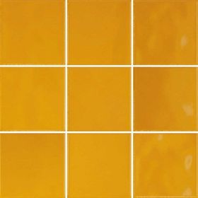 Vitra K94842380001VTE0 10x10 Retromix Fon Amber Sarı Parlak Duvar Karosu
