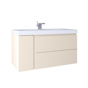 Vitra Kobos KB100030 Future 100 cm Vanilla Grey Lavabo Dolabı