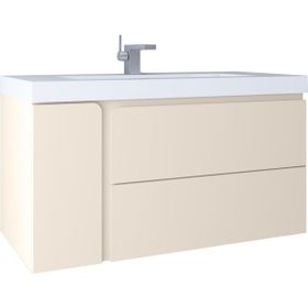 Vitra Kobos KB100030 Future 100 cm Vanilla Grey Lavabo Dolabı