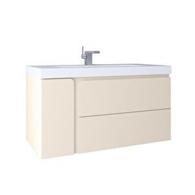 Vitra Kobos KB100030 Future 100 cm Vanilla Grey Lavabo Dolabı