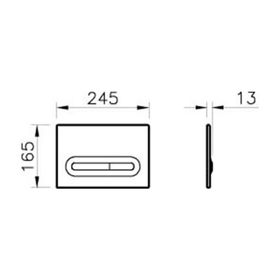 Vitra Loop T 740-0711 Mat Siyah Kumanda Paneli