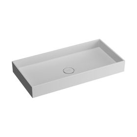 VitrA M58000001000 Memoria Beyaz 80 cm Dikdörtgen Çanak Lavabo