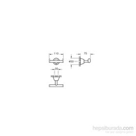 VitrA Matrix A44584 Krom İkili Askı