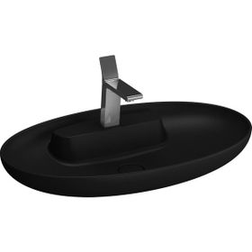 VitrA Memoria 75 cm Oval Mat Siyah Lavabo