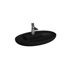 VitrA Memoria 75 cm Oval Mat Siyah Lavabo