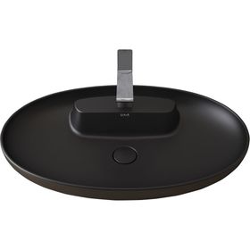 VitrA Memoria 75 cm Oval Mat Siyah Lavabo
