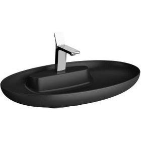 VitrA Memoria 75 cm Oval Mat Siyah Lavabo