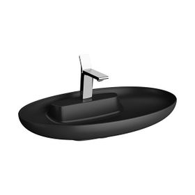 VitrA Memoria 75 cm Oval Mat Siyah Lavabo