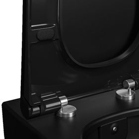 Vitra Metropole 122-083r009 Slim Klozet Kapağı, Yavaş Kapanır, Kolay Çıkabilir, Mat Siyah