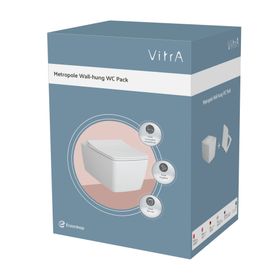 VitrA Metropole 7672b003-6247 Asma Klozet Ve Klozet Kapağı Seti Beyaz