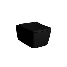 Vitra Metropole 7672B083-0559 56 cm Mat Siyah Rim-ex Asma Klozet