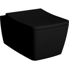 Vitra Metropole 7672B083-0559 56 cm Mat Siyah Rim-ex Asma Klozet