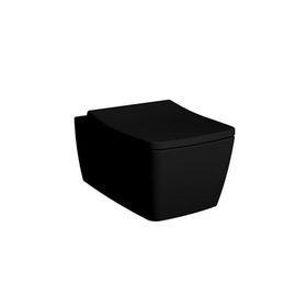 Vitra Metropole 7672B083-0559 56 cm Mat Siyah Rim-ex Asma Klozet