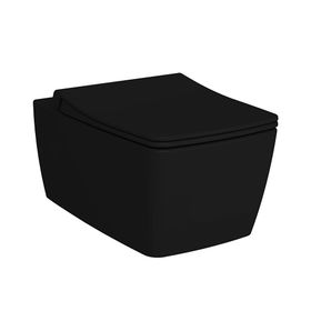 Vitra Metropole 7672B083-0559 56 cm Mat Siyah Rim-ex Asma Klozet