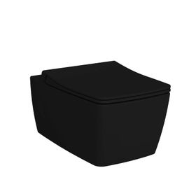 VitrA Metropole 7672b483-0559 Rim-ex Asma Klozet, Vitra Clean, 56 Cm, Mat Siyah