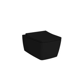 VitrA Metropole 7672b483-0559 Rim-ex Asma Klozet, Vitra Clean, 56 Cm, Mat Siyah