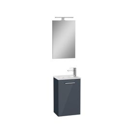 VitrA Mia 40 cm Parlak Antrasit Banyo Dolabı Seti