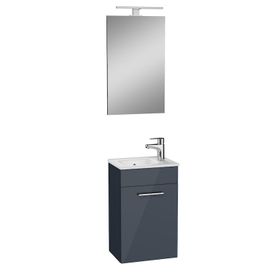 Vitra Mia 40 cm Parlak Antrasit Banyo Dolabı Seti
