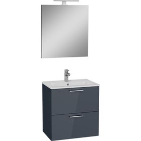Vitra Mia 60 cm Antrasit Çekmeceli Banyo Dolabı Seti