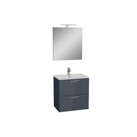 Vitra Mia 60 cm Antrasit Çekmeceli Banyo Dolabı Seti