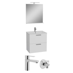 Vitra Mia 60 cm Beyaz Banyo Dolabı Takımı
