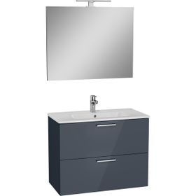 Vitra Mia 80 cm Antrasit Banyo Dolabı Seti