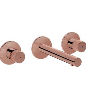 VitrA Origin A4258226 Ankastre Lavabo Bataryası 3 Rozetli Sıva Üstü Bakır